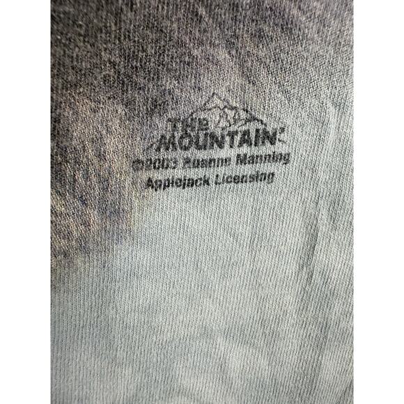 Vintage The Mountain Short Sleeve T-Shirt Lion Blue Tie-Dye Cotton 2XL - Picture 6 of 8